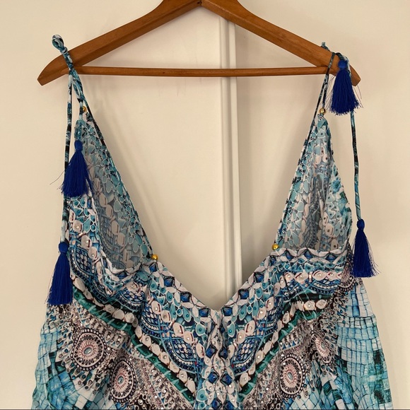 Watercolor Hi-lo Maxi Cover Up Dress - Picture 8 of 16